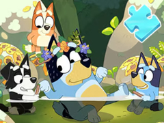 խաղ Jigsaw Puzzle: Bluey Pool Spa