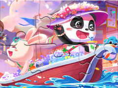 խաղ Jigsaw Puzzle: Baby Panda Fiesta