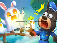 խաղ Jigsaw Puzzle: Baby Panda Haunted Town