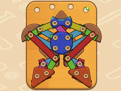 խաղ Wood & Screw Puzzle