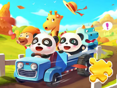խաղ Jigsaw Puzzle: Baby Panda Autumn