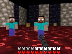 խաղ Herobrine's Catacombs 3D