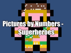 խաղ Pictures by Numbers - Superheroes