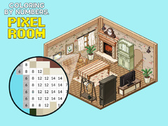 խաղ Coloring by Numbers Pixel Rooms