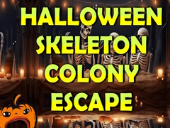 խաղ Halloween Skeleton Colony Escape