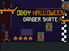 խաղ Obby Halloween Danger Skate