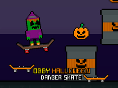 խաղ Obby Halloween Danger Skate