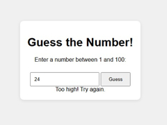 խաղ Number Guessing Game