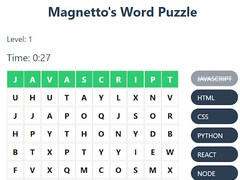 խաղ Magnetto's Word Puzzle