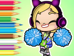 խաղ Coloring Book: Avatar World Cheerleader
