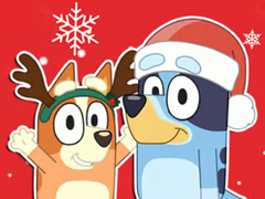 խաղ Jigsaw Puzzle: Bluey Christmas Gift