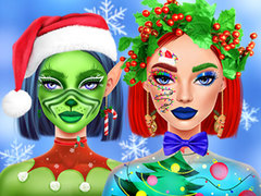 խաղ Ellie Christmas Makeup