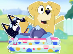 խաղ Jigsaw Puzzle: Bluey Dad Baby