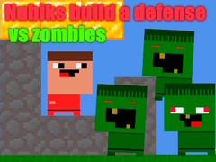 խաղ Nubiks build a defense vs zombies