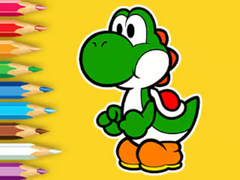 խաղ Coloring Book: Yoshi Fishing Day