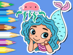խաղ Coloring Book: Jellyfish Mermaid