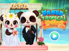 խաղ Panda Tropical Wedding Story