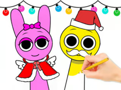 խաղ Coloring Book: Sprunki Christmas