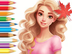 խաղ Coloring Book: Barbie Autumn Tale