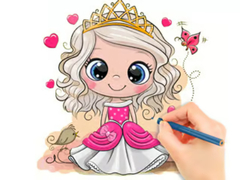 խաղ Coloring Book: Chibi Doll Princess