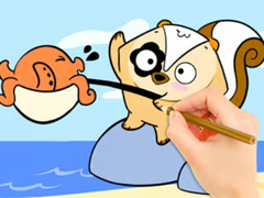 խաղ Coloring Book: Fishing Surprise