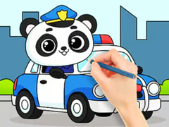 խաղ Coloring Book: Police Panda