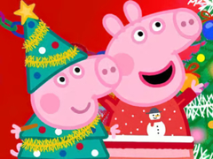 խաղ Jigsaw Puzzle: Peppa Pig Christmas Preparation