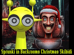 խաղ Sprunki in Backrooms Christmas Skibidi 