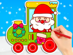խաղ Coloring Book: Christmas Train