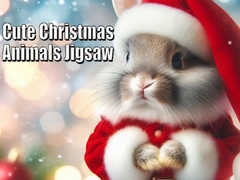 խաղ Cute Christmas Animals Jigsaw