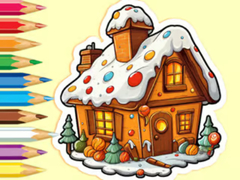 խաղ Coloring Book: Christmas Candy House