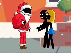 խաղ Stickman Santa