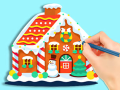 խաղ Coloring Book: Gingerbread Hut