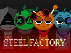 խաղ Sprunki x SepBox: Steel Factory