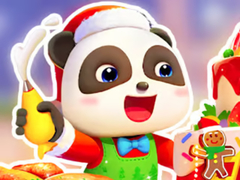 խաղ Jigsaw Puzzle: Baby Panda Christmas Chef