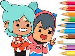 խաղ Coloring Book: Toca Boca Friends