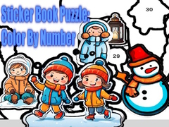 խաղ Sticker Book Puzzle: Color By Number