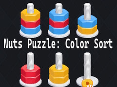 խաղ Nuts Puzzle: Color Sort