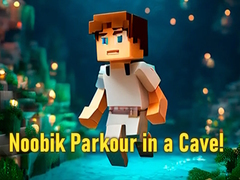 խաղ Noobik Parkour in a Cave!