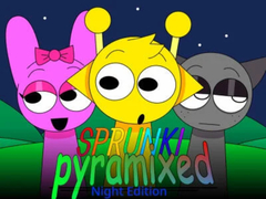 խաղ Sprunki Pyramixed: Night Edition