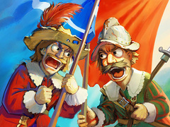 խաղ Musketeers Gunpowder vs Steel