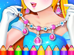 խաղ Coloring Book: Jewelry Design
