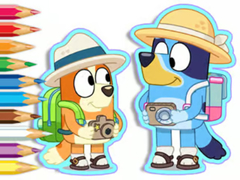 խաղ Coloring Book: Bluey Camping