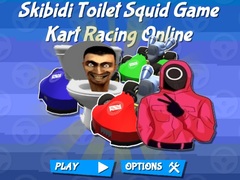 խաղ Skibidi Toilet Squid Game Kart Racing Online