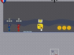 խաղ Stickman Huggy Party Duo