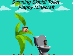 խաղ Spinning Skibidi Toilet Flappy Minecraft