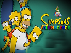 խաղ Back To School Simpsons Coloring Book