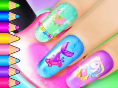 խաղ Coloring Book: Nail Art Salon