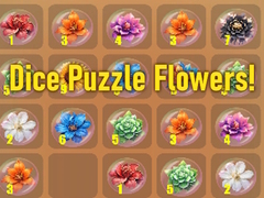 խաղ Dice Puzzle Flowers!