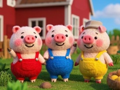 խաղ Find The Differences: The 3 Little Pigs
